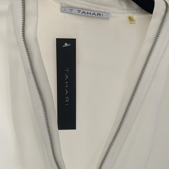 NWT TAHARI WHITE TOP - Picture 2 of 5